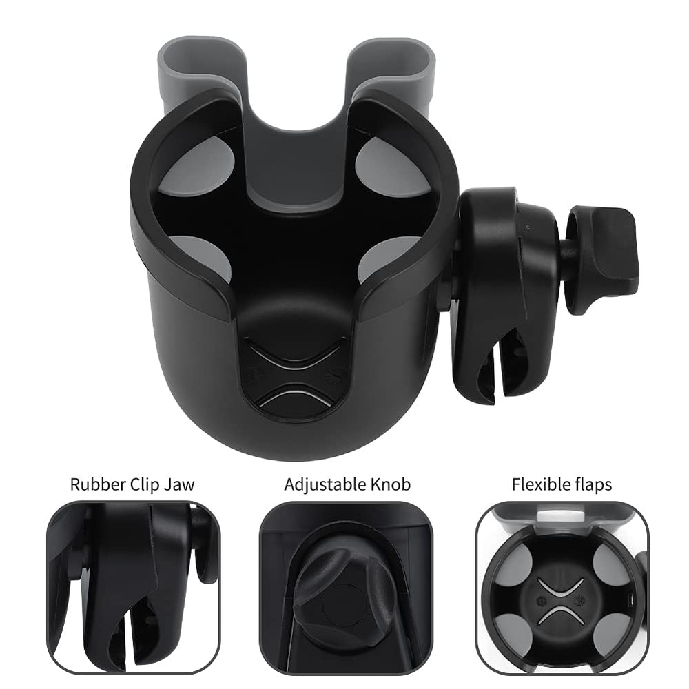 Accmor bottle holder with silicone petals cradles cups securely during trips