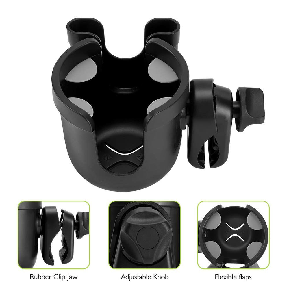 Accmor bottle-secure silicone petals prevent spills on rough roads.
