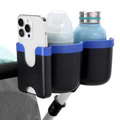 Accmor bottle secured by silicone petals for stable carriage.