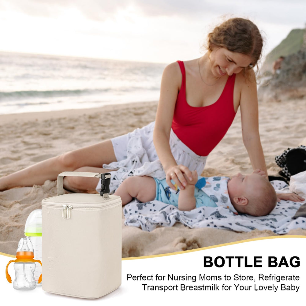 Compact, portable design fits into bags for travel with Accmor bottle bag.