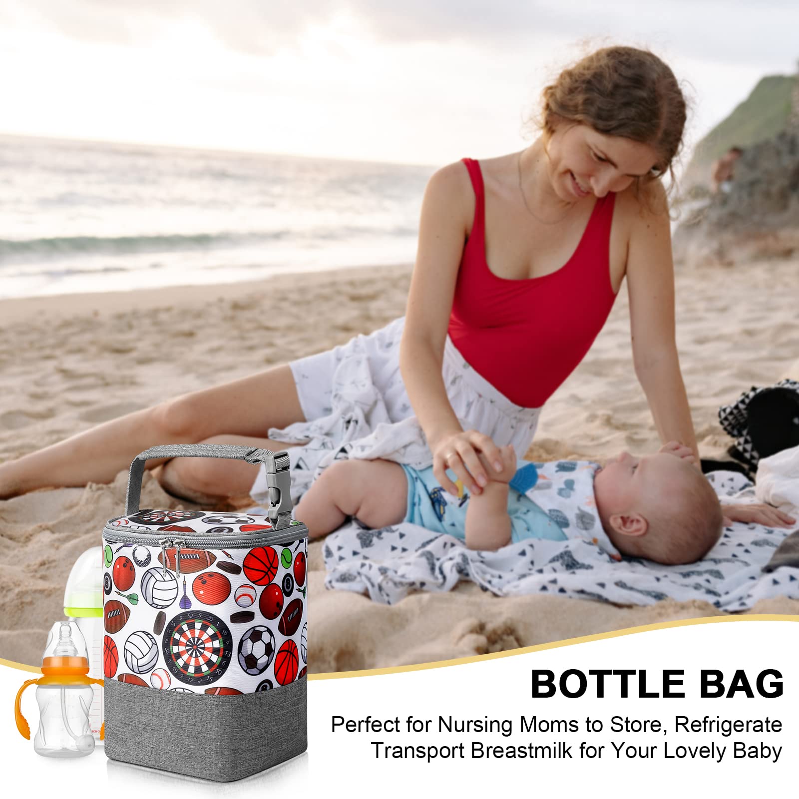 Accmor shows four 8oz bottles inside the insulated tote