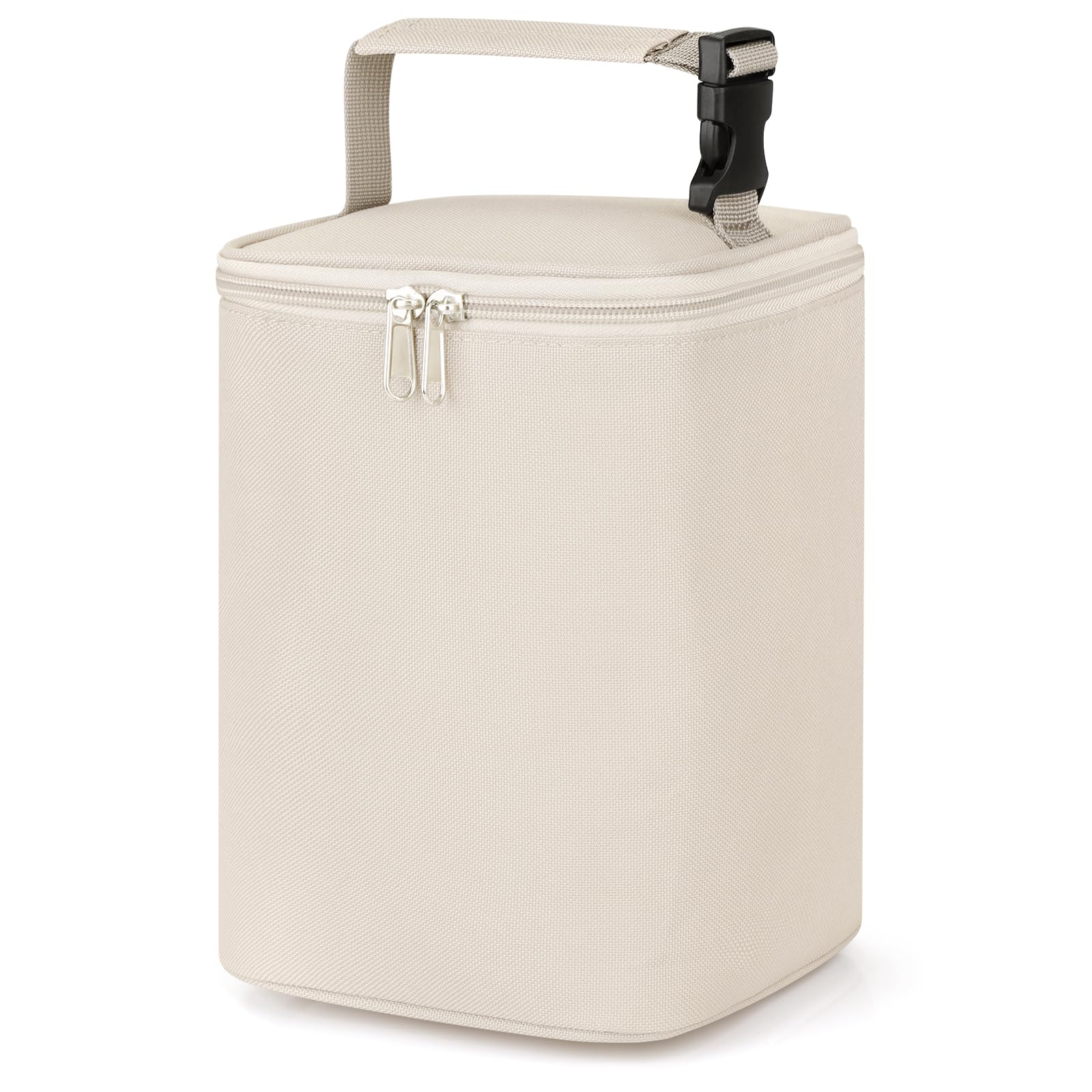 Accmor breastmilk cooler bag with insulated lining preserves milk temperature on the go.