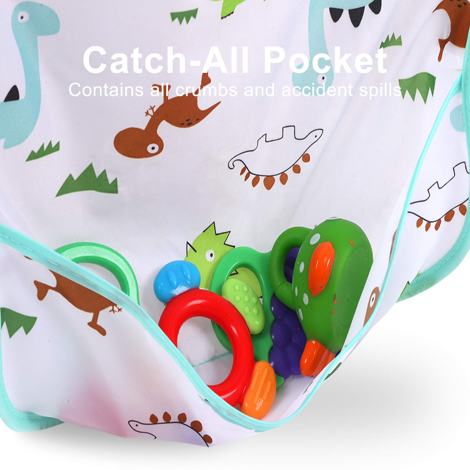 Accmor catch-all pocket secures crumbs for easy cleanup.
