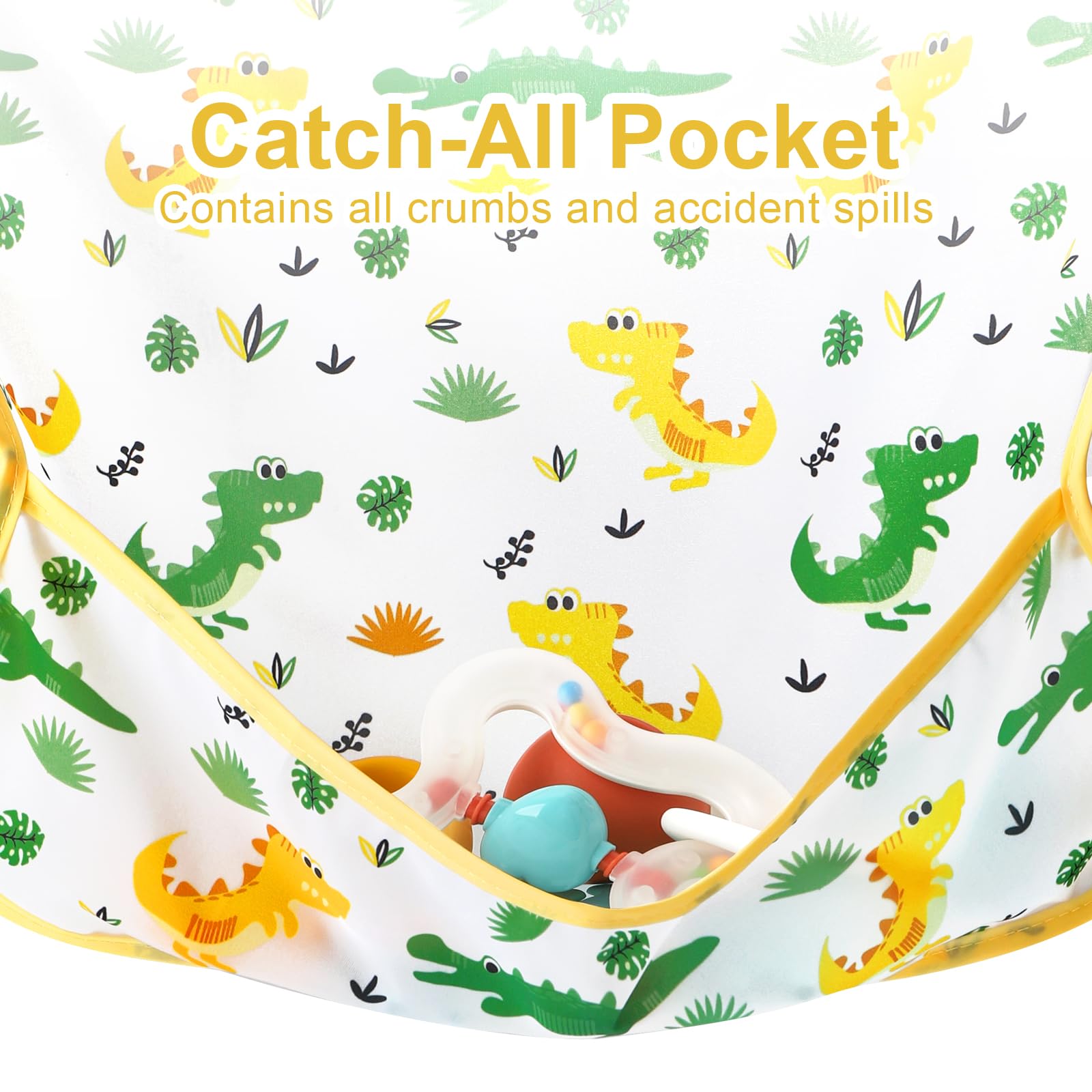 Accmor catch-all pocket captures crumbs for easy cleanup.