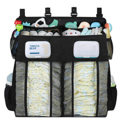 Accmor diaper organizer with top storage for toys and clothes, within reach