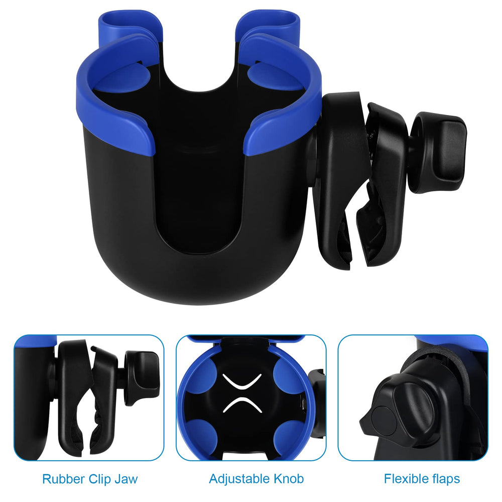 Accmor clip-on cup holder easy to install without tools.
