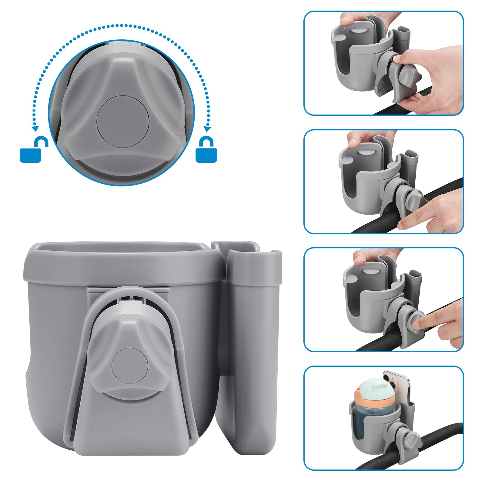 Accmor clip-on design for quick installation without tools.