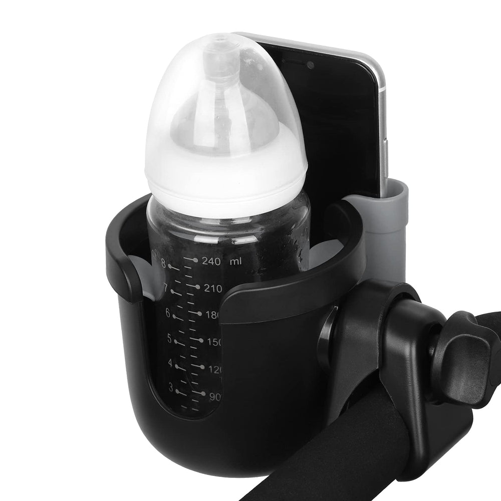 Accmor clip-on universal cup holder mounts on various bars, keeping drinks within reach