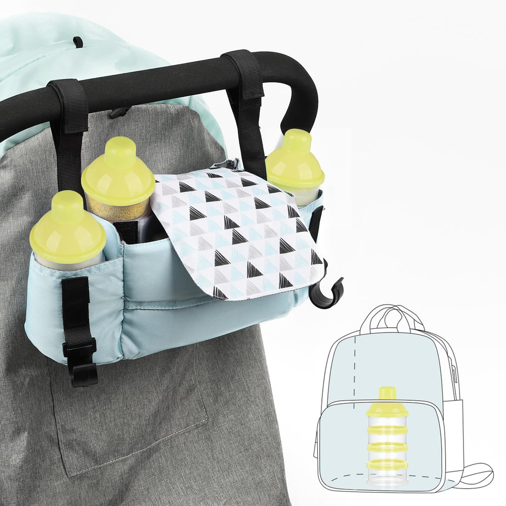 Accmor compact baby snack container for portable storage on trips.