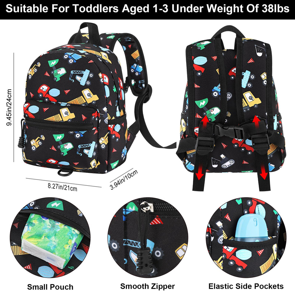 Accmor compact kid backpack with leash and anti-lost link for outdoor security