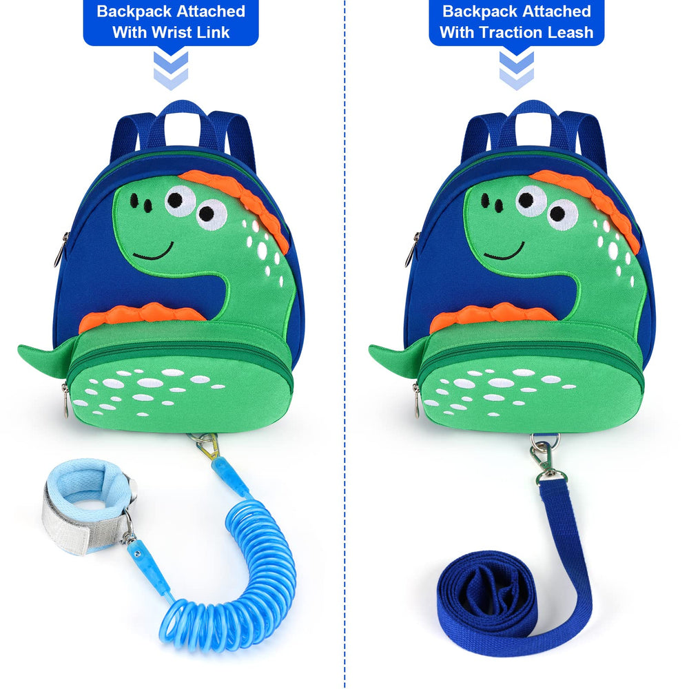 Accmor compact kid backpack fits diapers, wipes, snacks, and a toy.