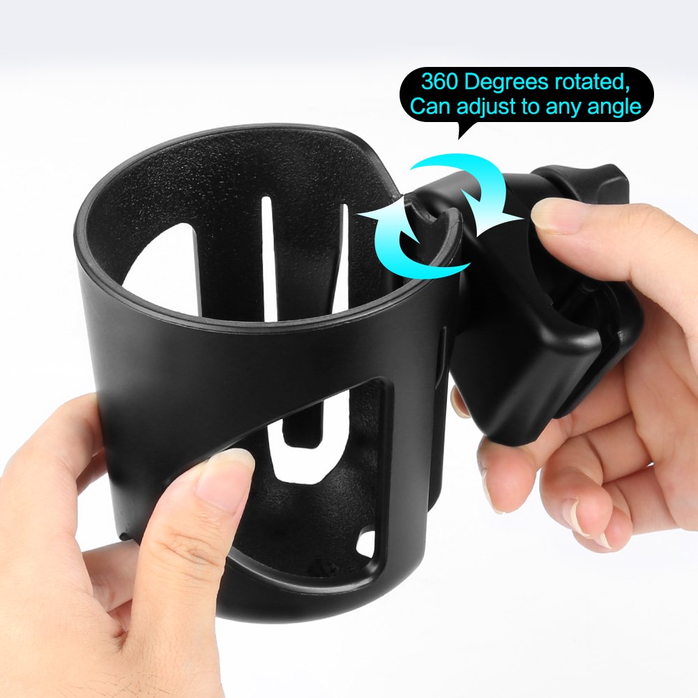 Accmor cup holder adjustable for bottles up to 85 mm in diameter.