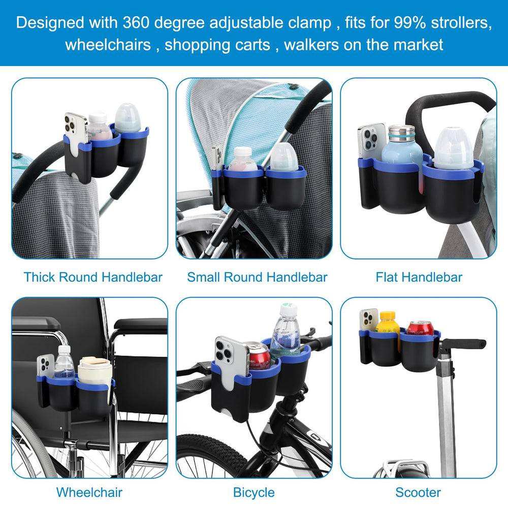 Accmor adjustable clamp fits rods from 0.55 to 1.6 inches.
