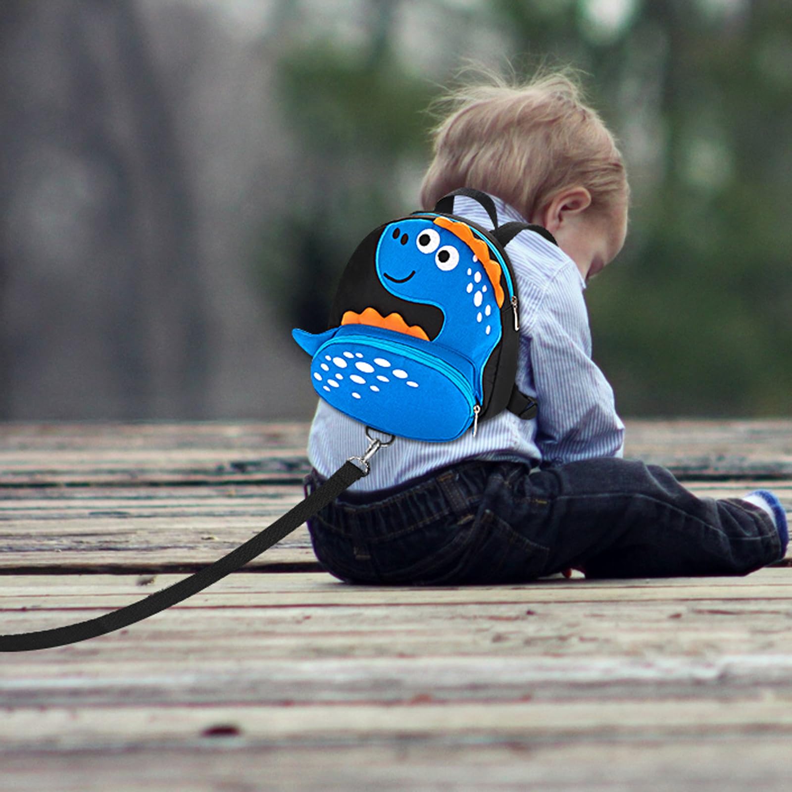 Accmor dinosaur backpack leash anti-lost wrist link for peace of mind