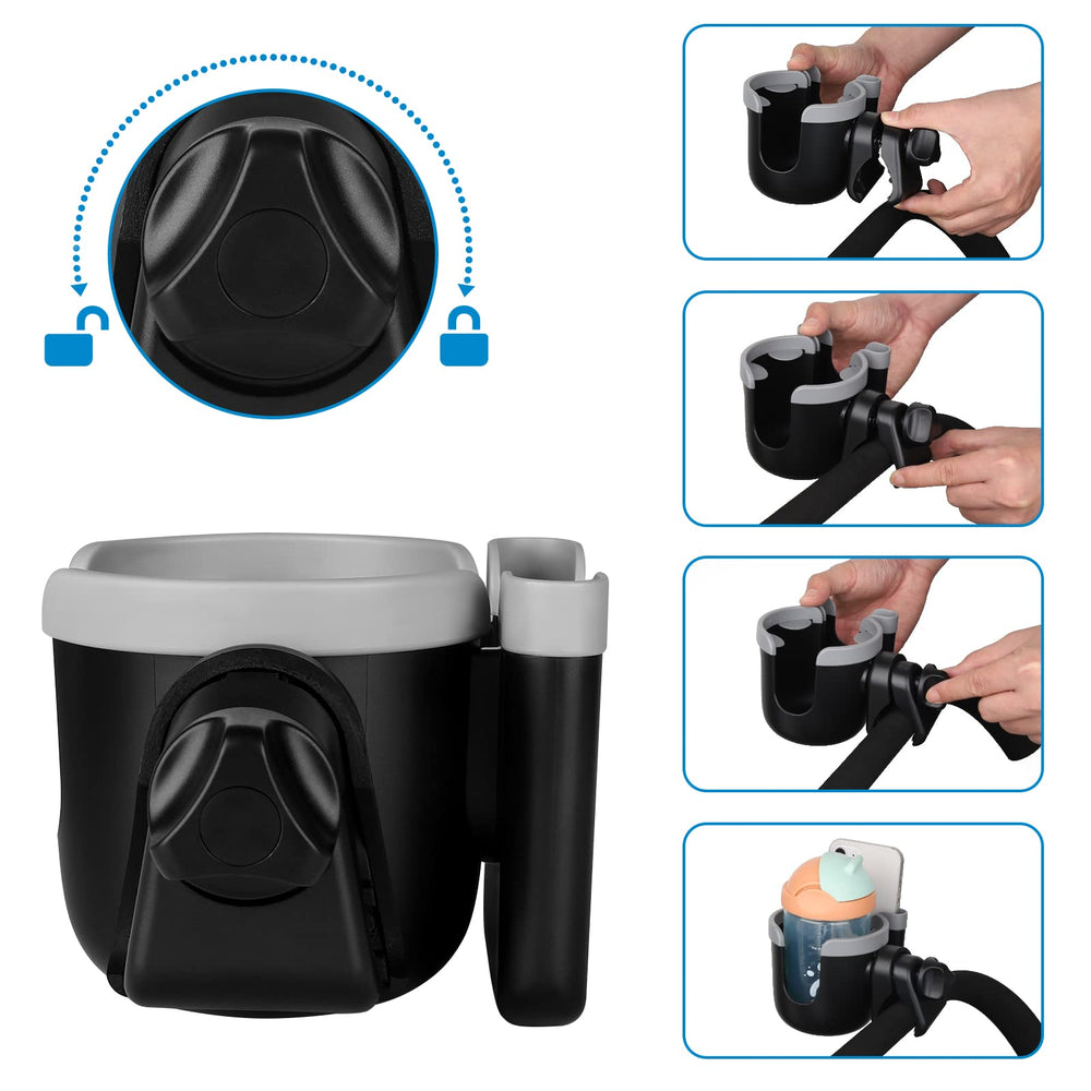 Accmor durable ABS plastic clamp provides sturdy clip-on mounting