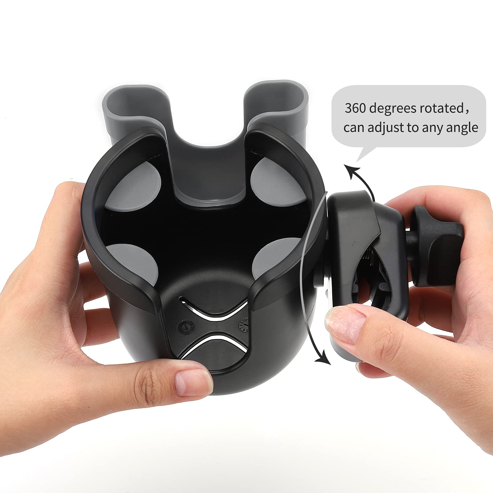 Accmor durable ABS plastic with slip-resistant rubber for rugged use.