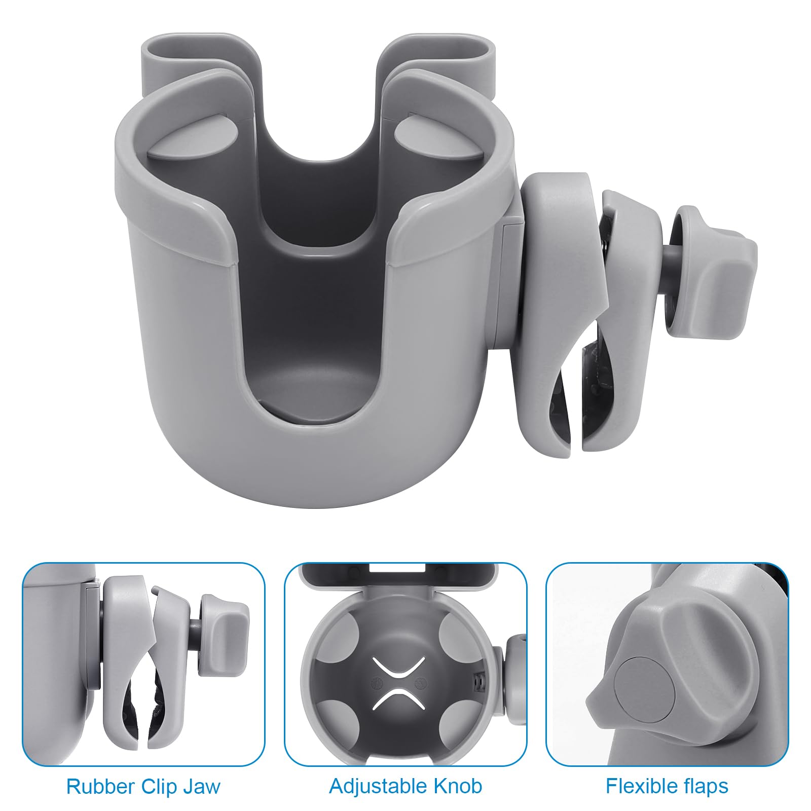 Accmor durable ABS plastic and rubber provide stable support on rough roads.