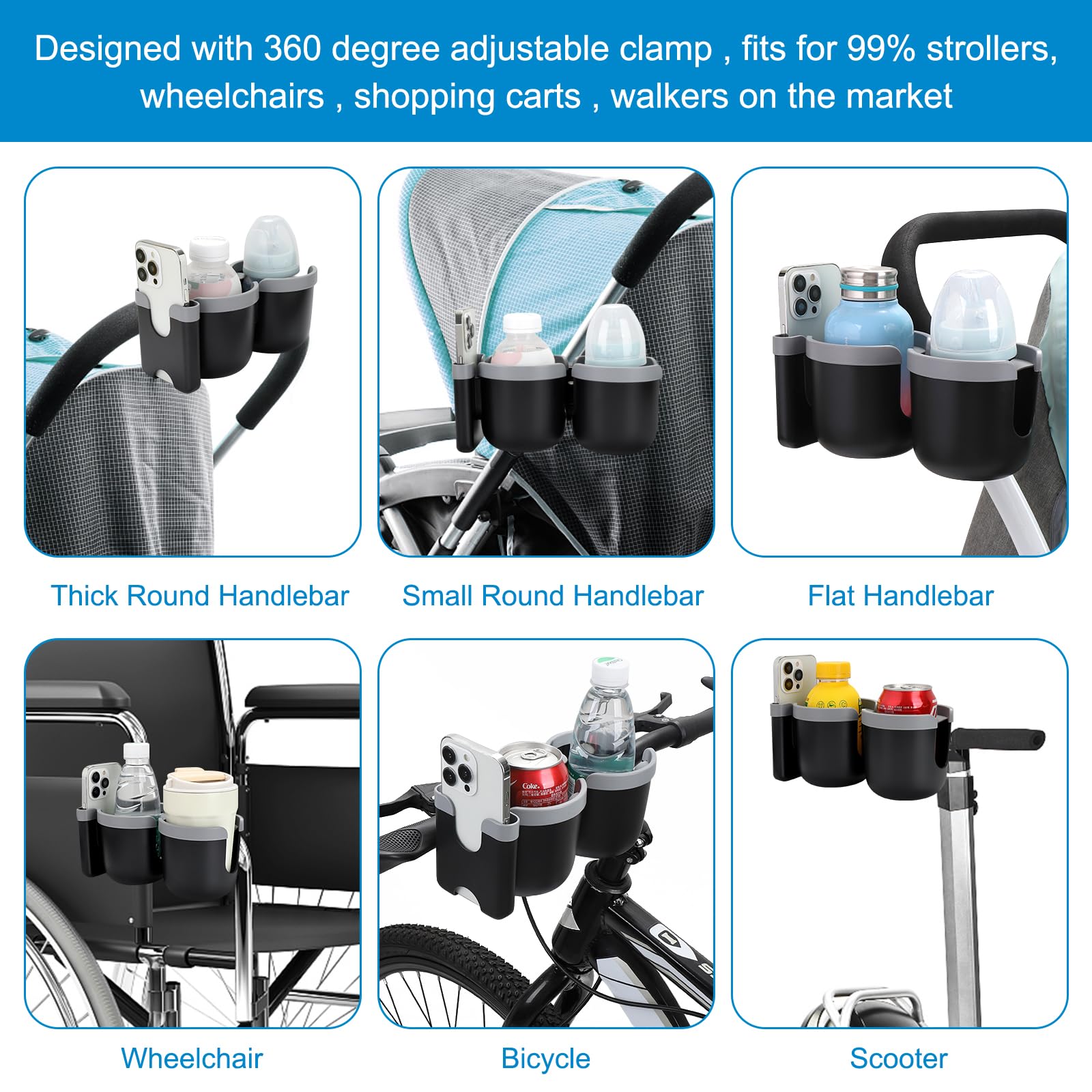 Accmor durable ABS plastic and slip-resistant rubber for on-the-go use.