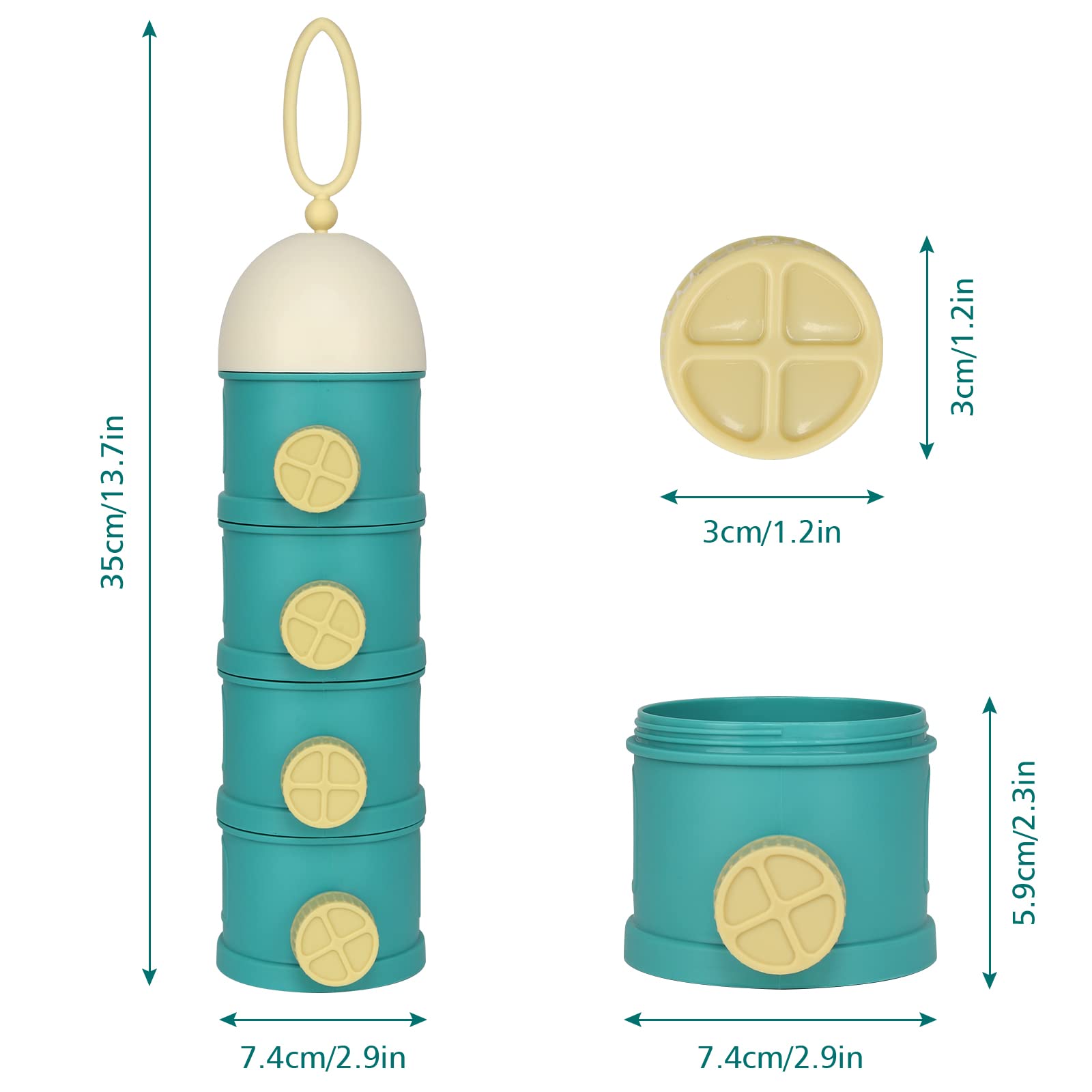 Easy clean compact design for fast rinsing