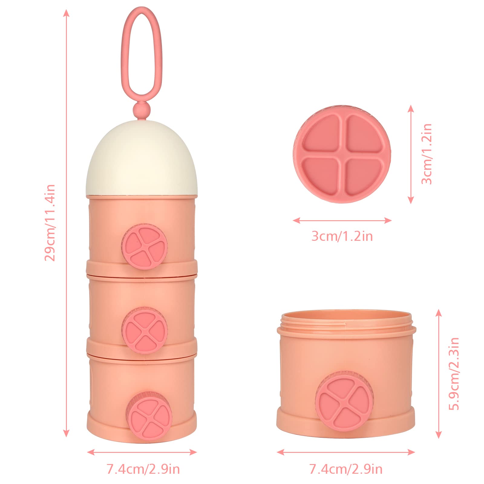Accmor easy-clean PU ring simplifies trips and cleaning.