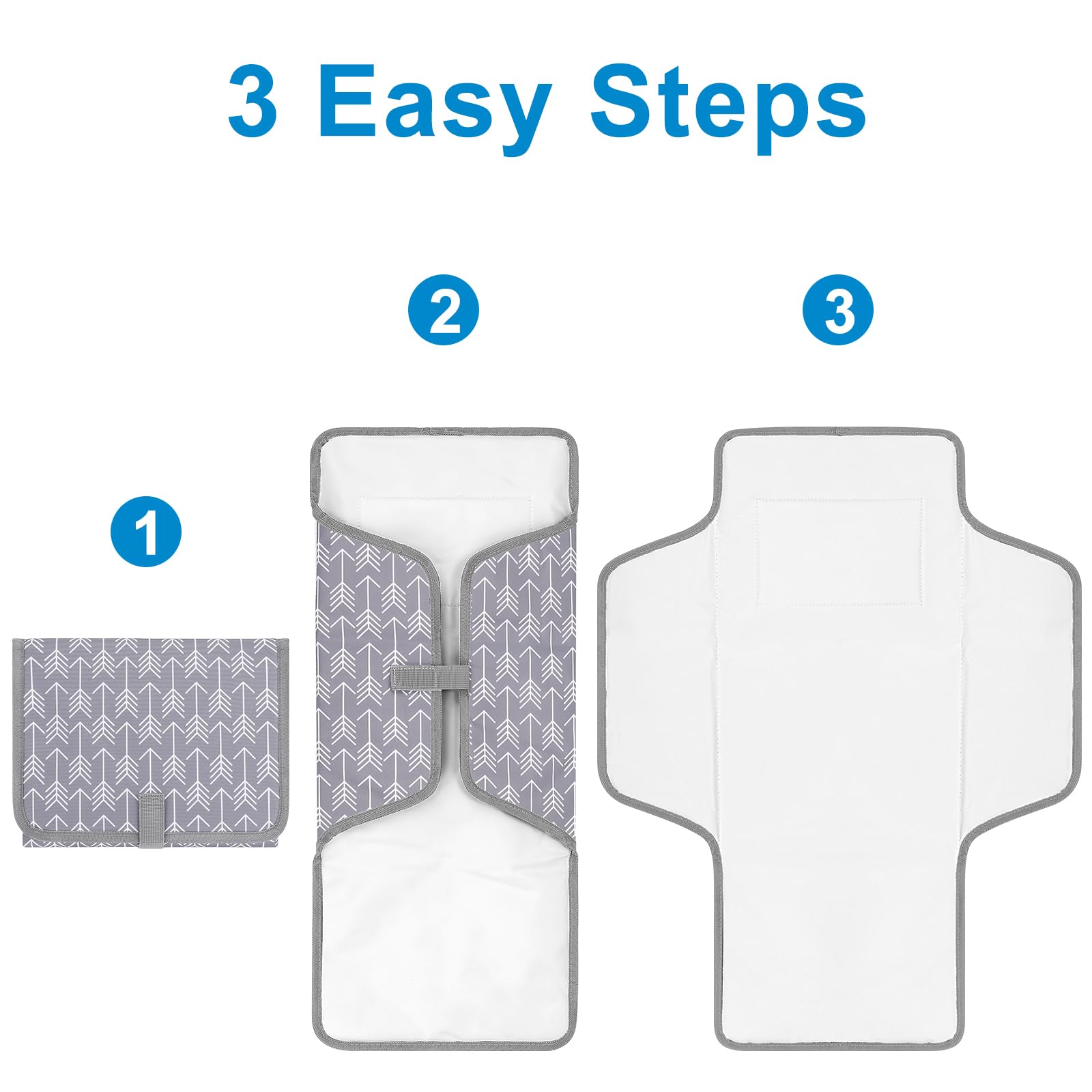 Accmor easy-clean waterproof surface allows quick wipe-down after diaper changes.