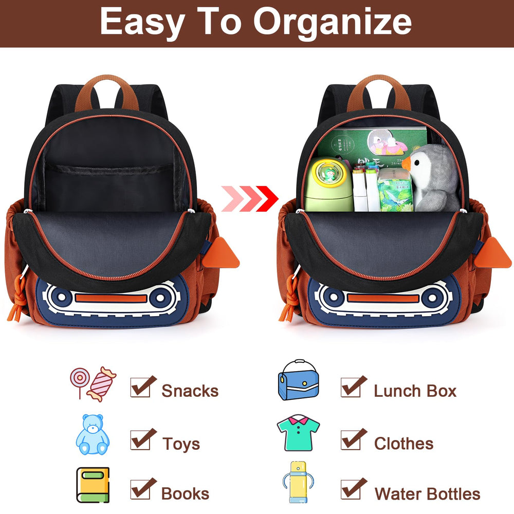 Accmor excavator backpack with leash enables hands-free strolling in crowded places.