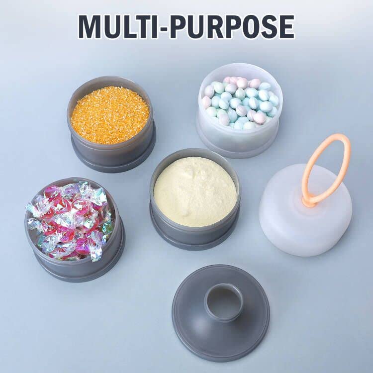 Accmor four-layer design demonstrates separate portions for on the go feeding.