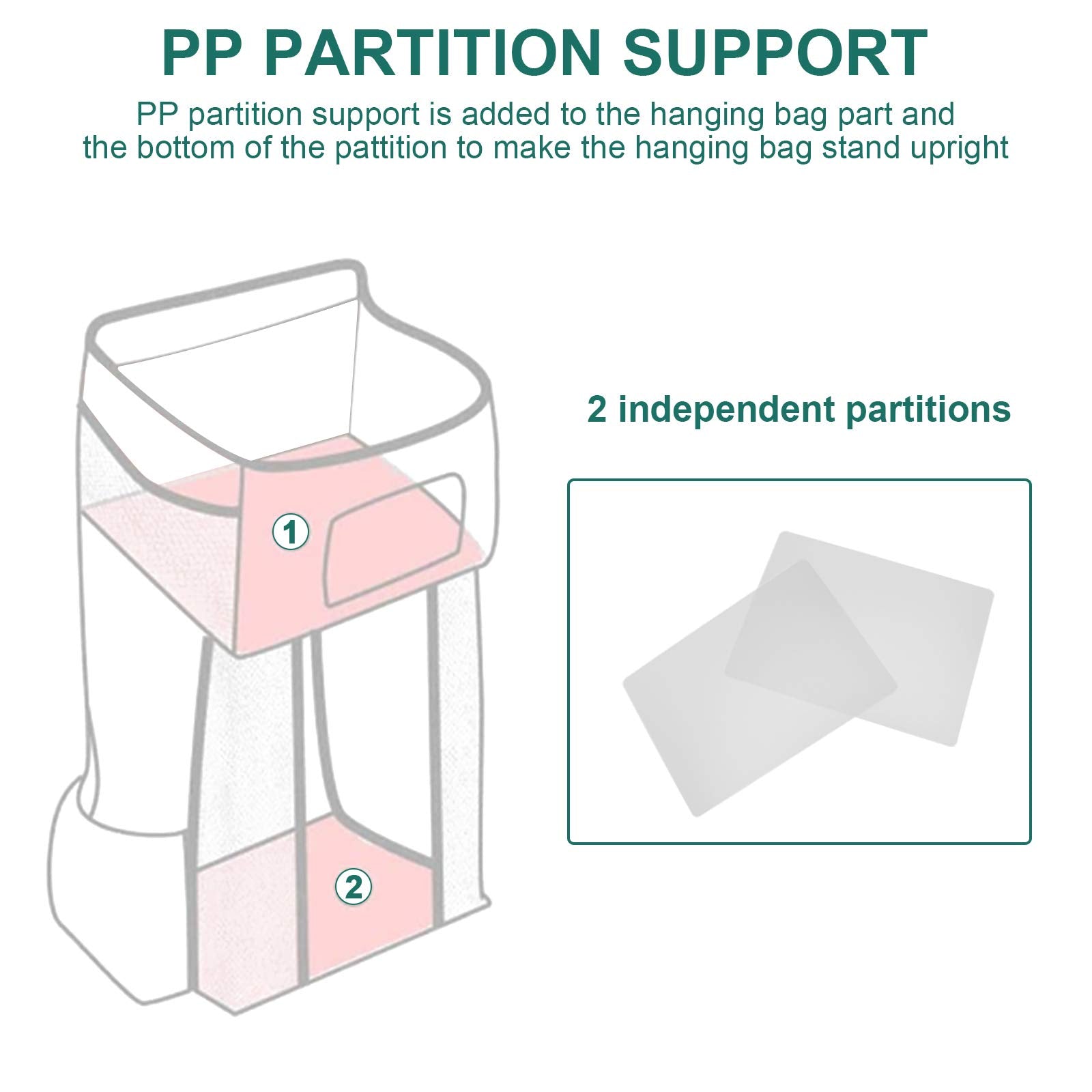 Accmor hanging diaper caddy paper pocket for tissues and prep items