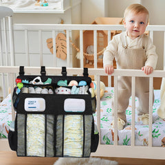Accmor hanging caddy with side mesh pocket for creams and essentials