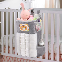 Accmor hanging diaper caddy side mesh pockets keep small items organized