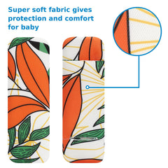 Accmor hip pad on a stroller strap providing extra coverage for comfort.