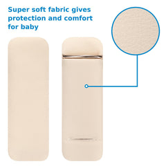 Accmor hip support pad protects against rubbing on stroller straps for a smoother ride.