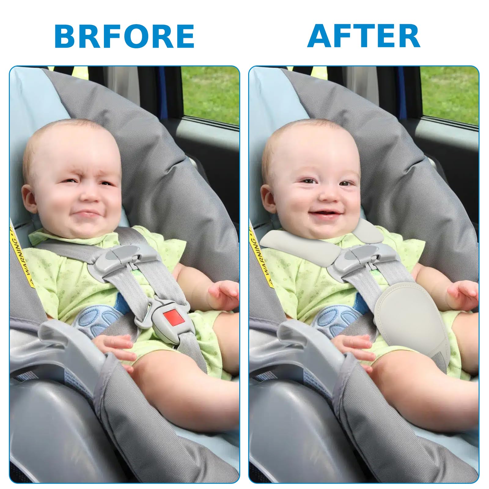 Accmor infant-carrier strap pad adds soft support for tiny travelers.