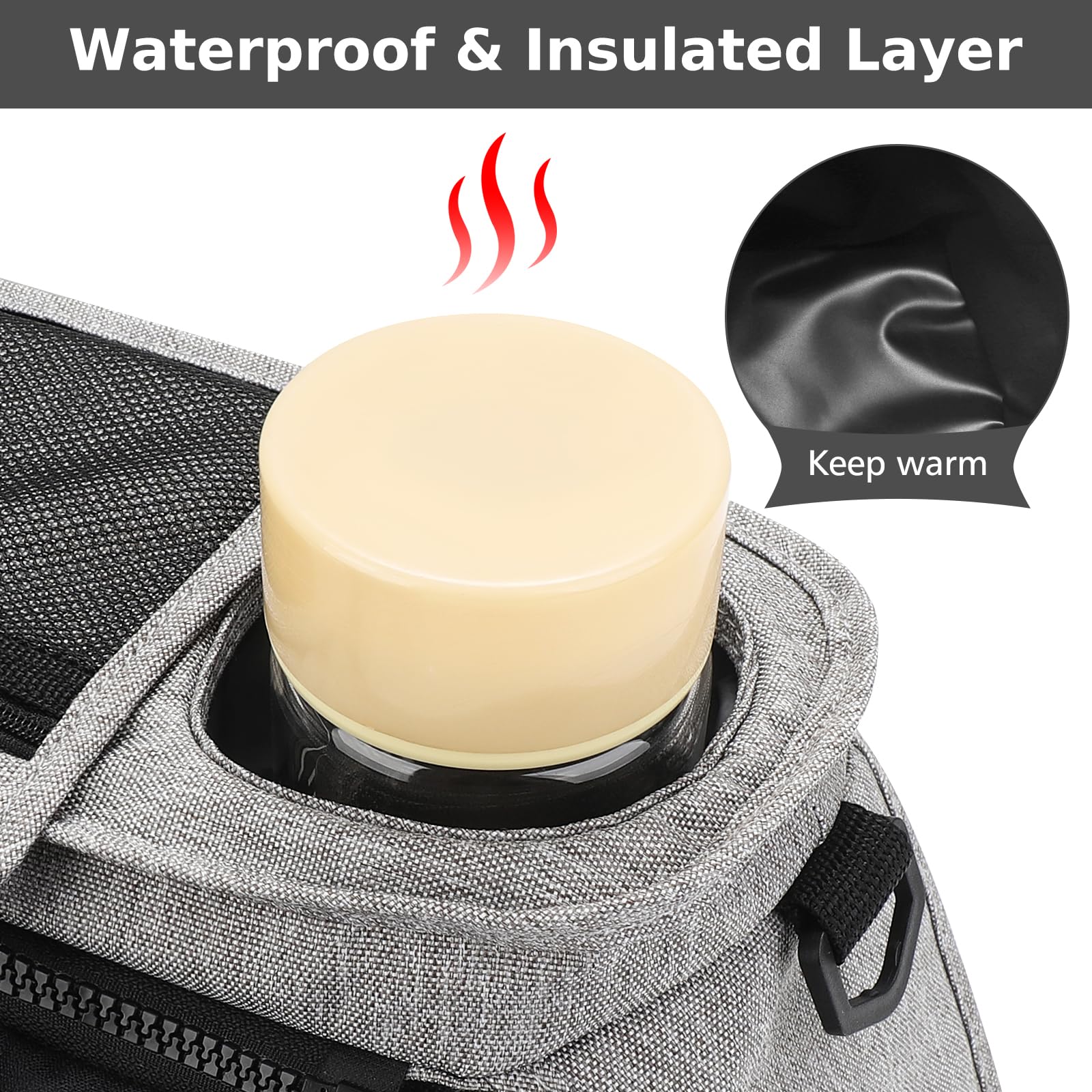 Accmor adjustable Velcro strap ensures secure stroller attachment.
