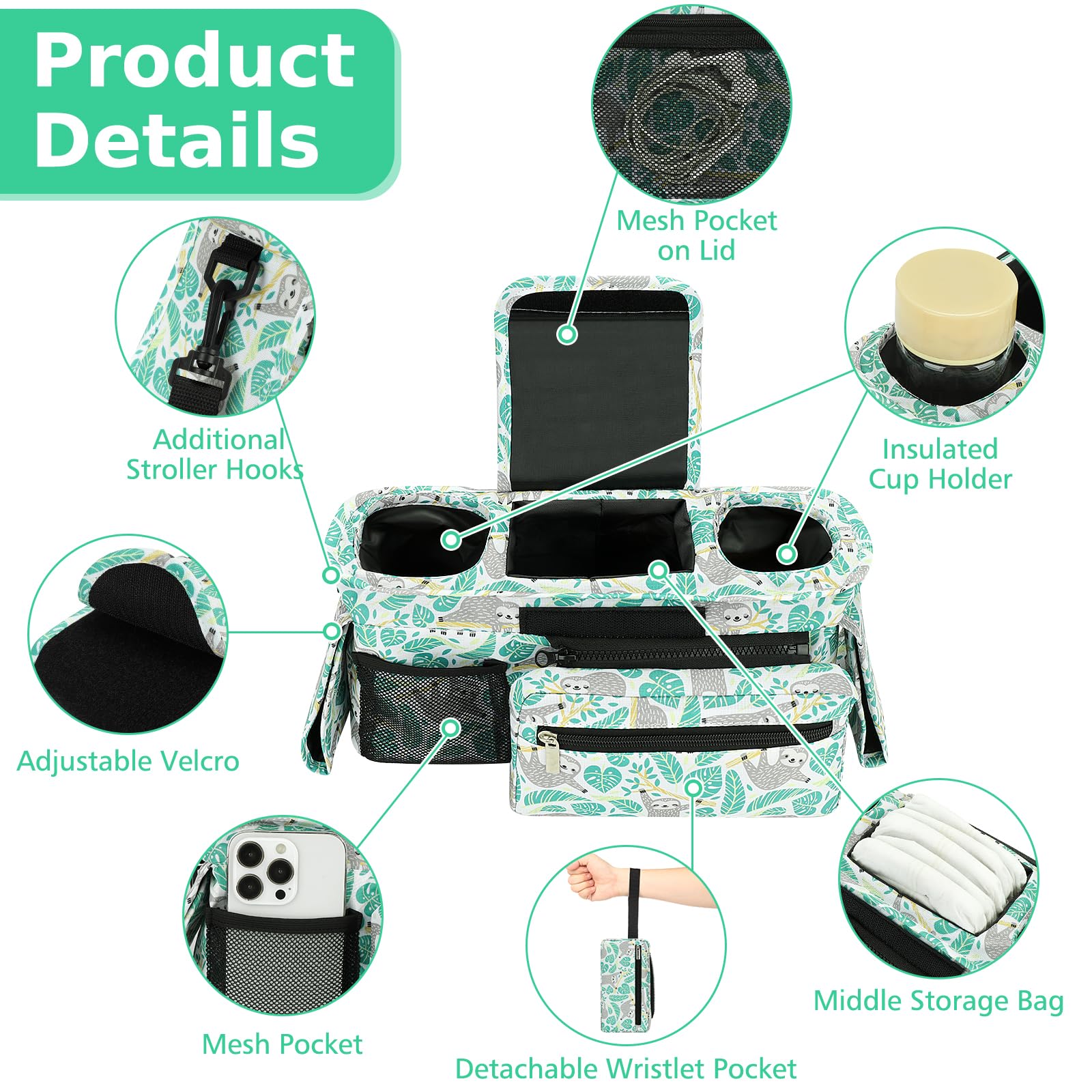 Accmor insulated cup holder keeps drinks cool or warm.