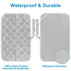 Accmor changing mat provides a large 24 by 15 inch area for newborn to toddler.