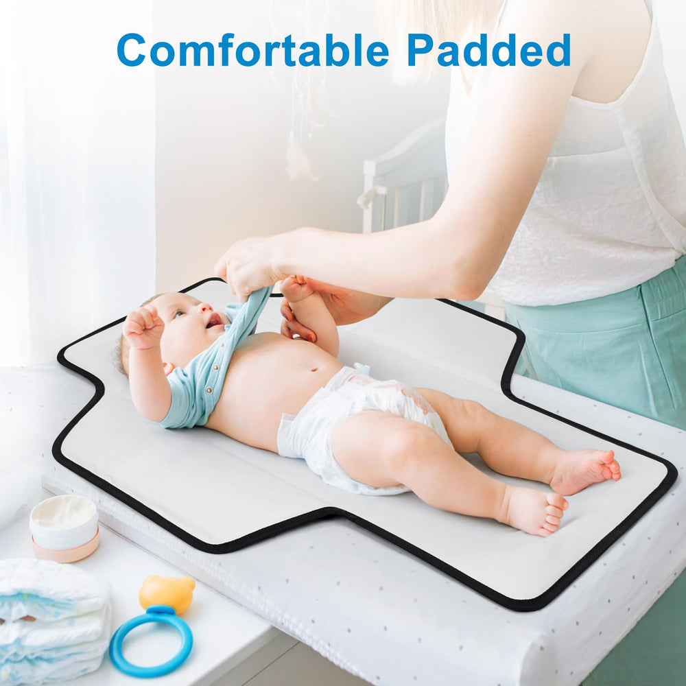 Accmor changing pad with a large 25.5 by 13.5 inch area for growing babies.