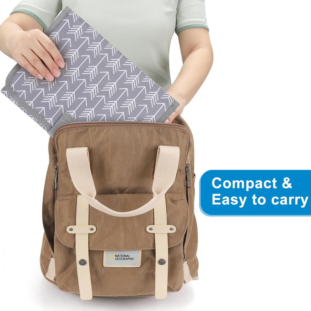 Accmor large changing area measures 25.5 by 13.5 inches for easy newborn to toddler changes.