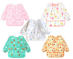 Accmor long sleeve bib with full coverage for mess-free meals