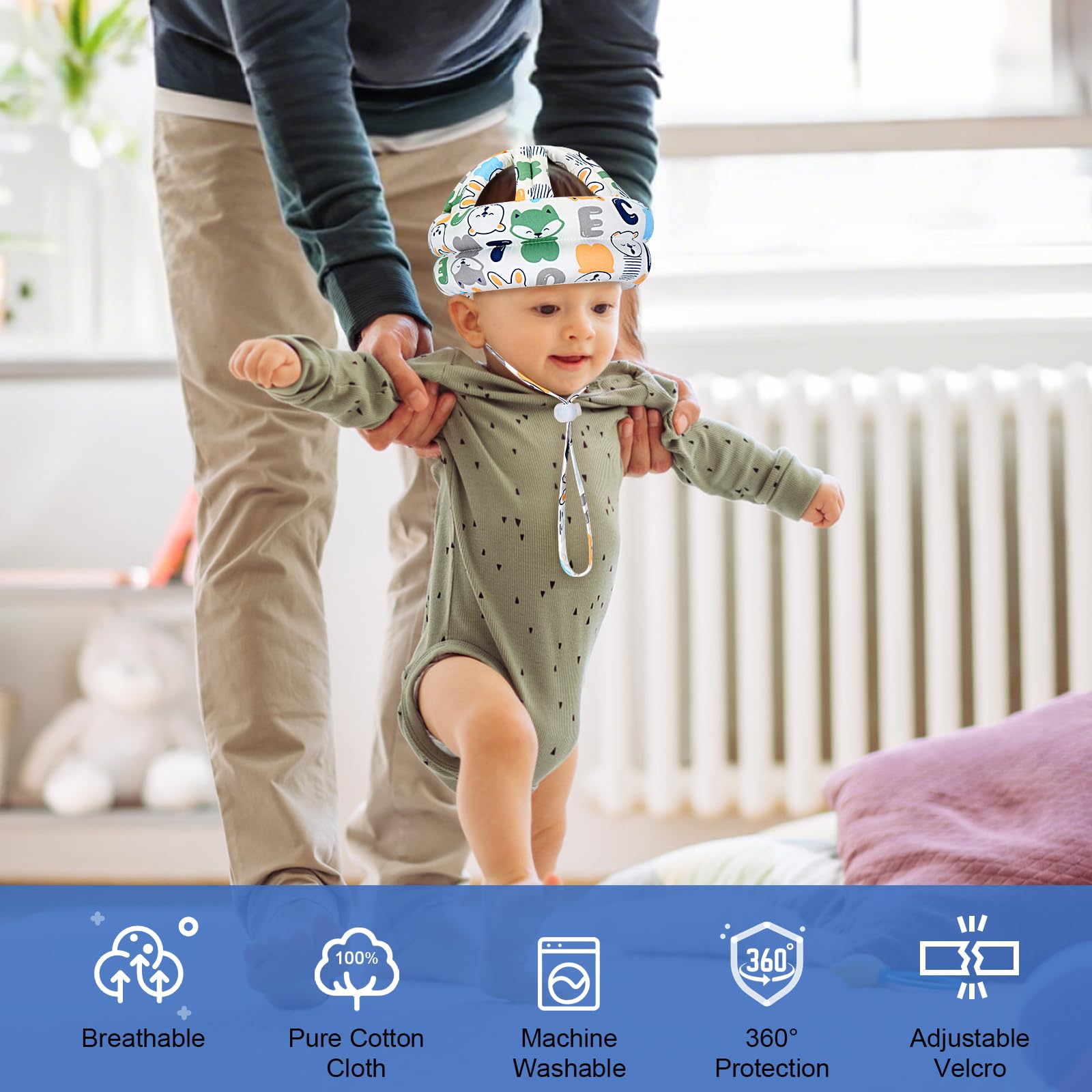 Accmor helmet is machine-washable for easy cleanup after play.
