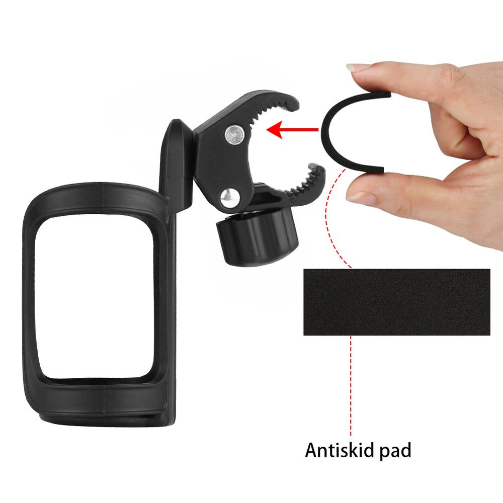 Accmor multi-angle attachment adapts to front pipes and handlebars.