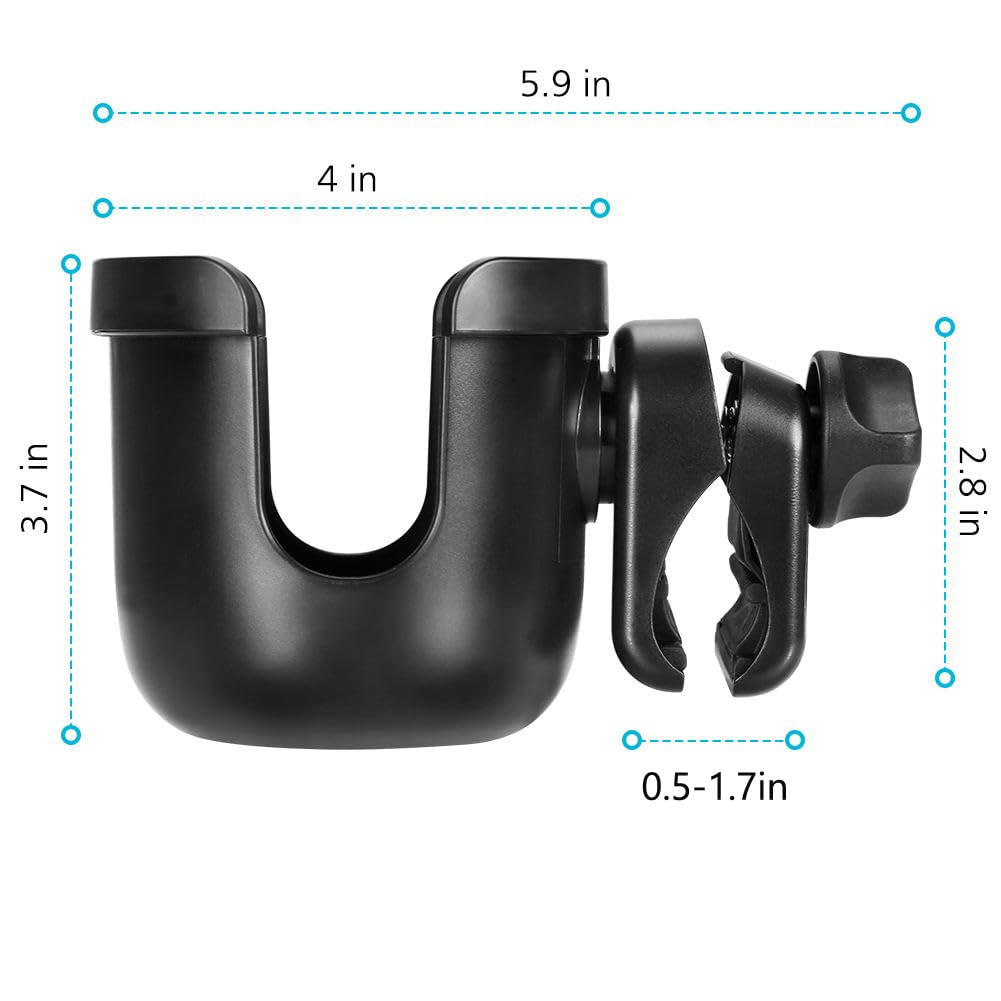 Accmor Multi-use holder suitable for strollers, bikes, wheelchairs and more.