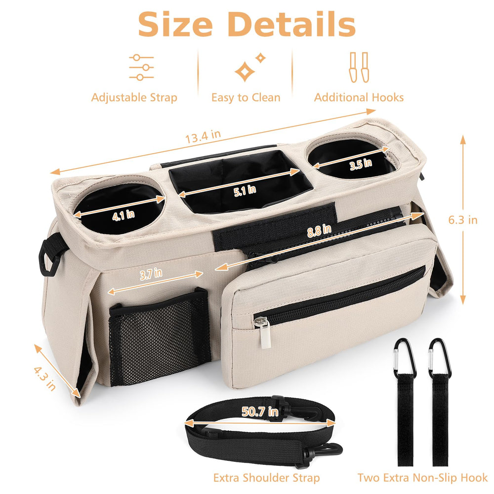 Accmor compact storage solution for diapers, wipes, and personal items.