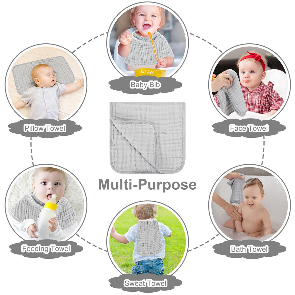 Accmor muslin cloths offer multifunctional use beyond burping.