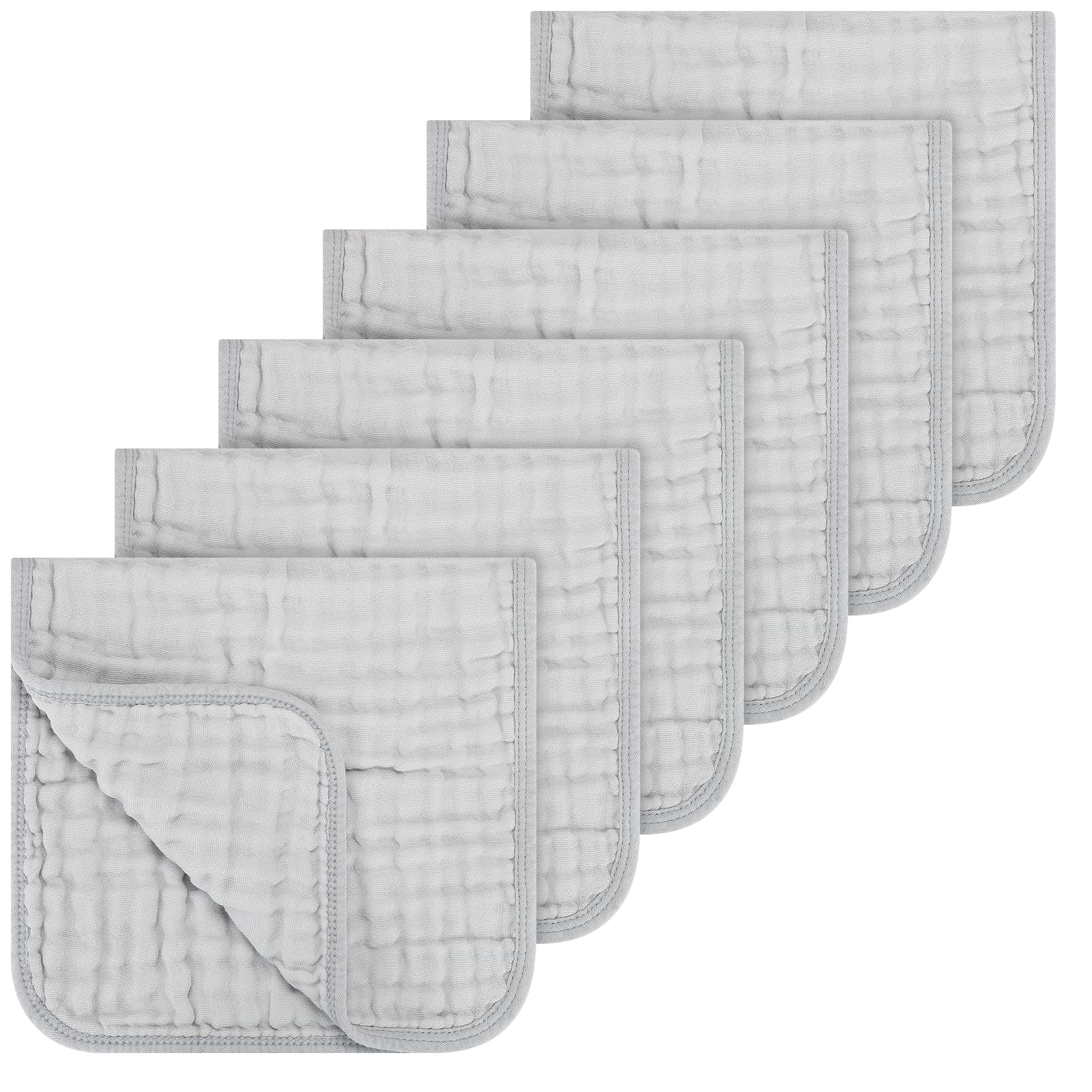 Accmor muslin burp cloths with soft-touch fabric for gentle burping.