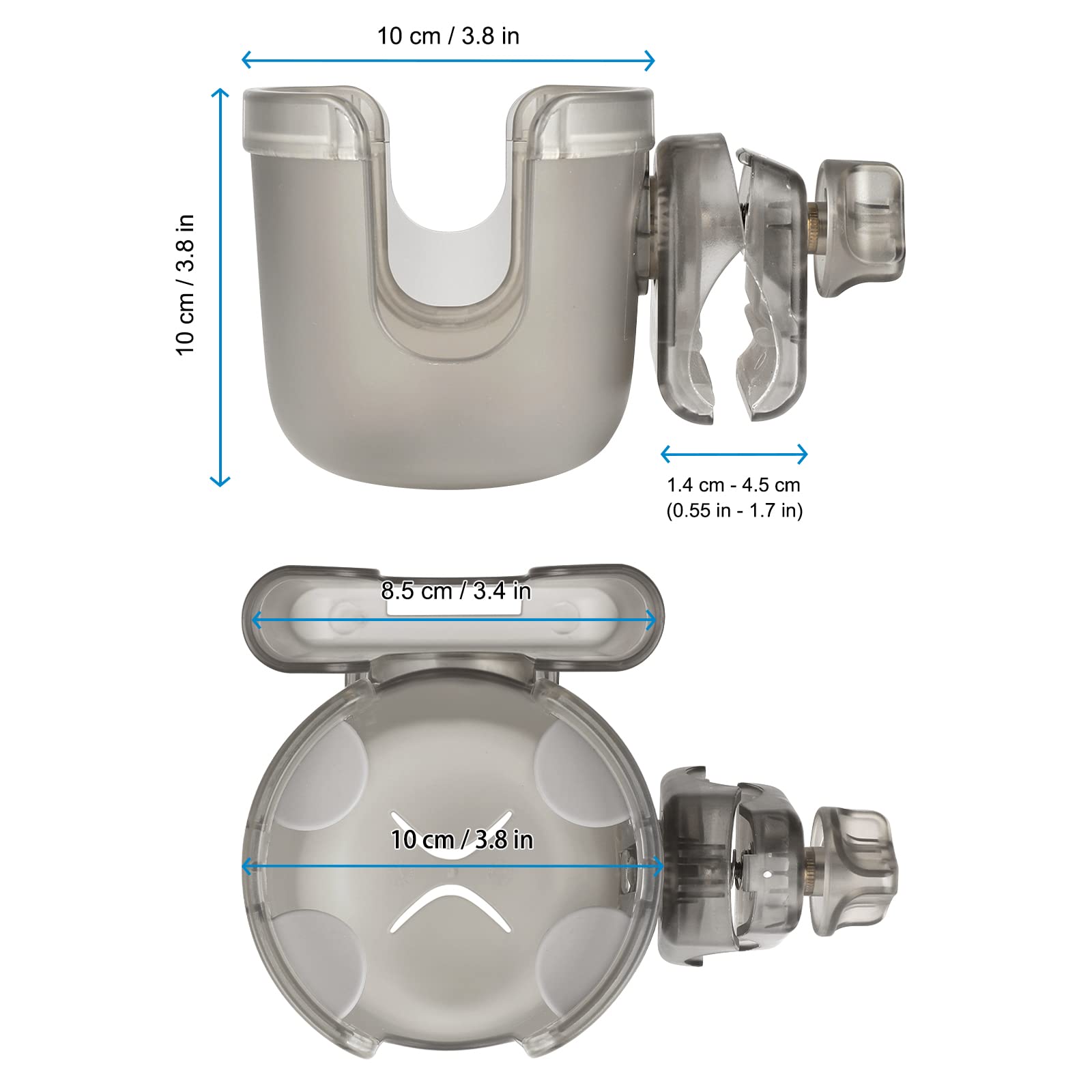 Accmor non-slip grip design keeps bottles steady during movement.