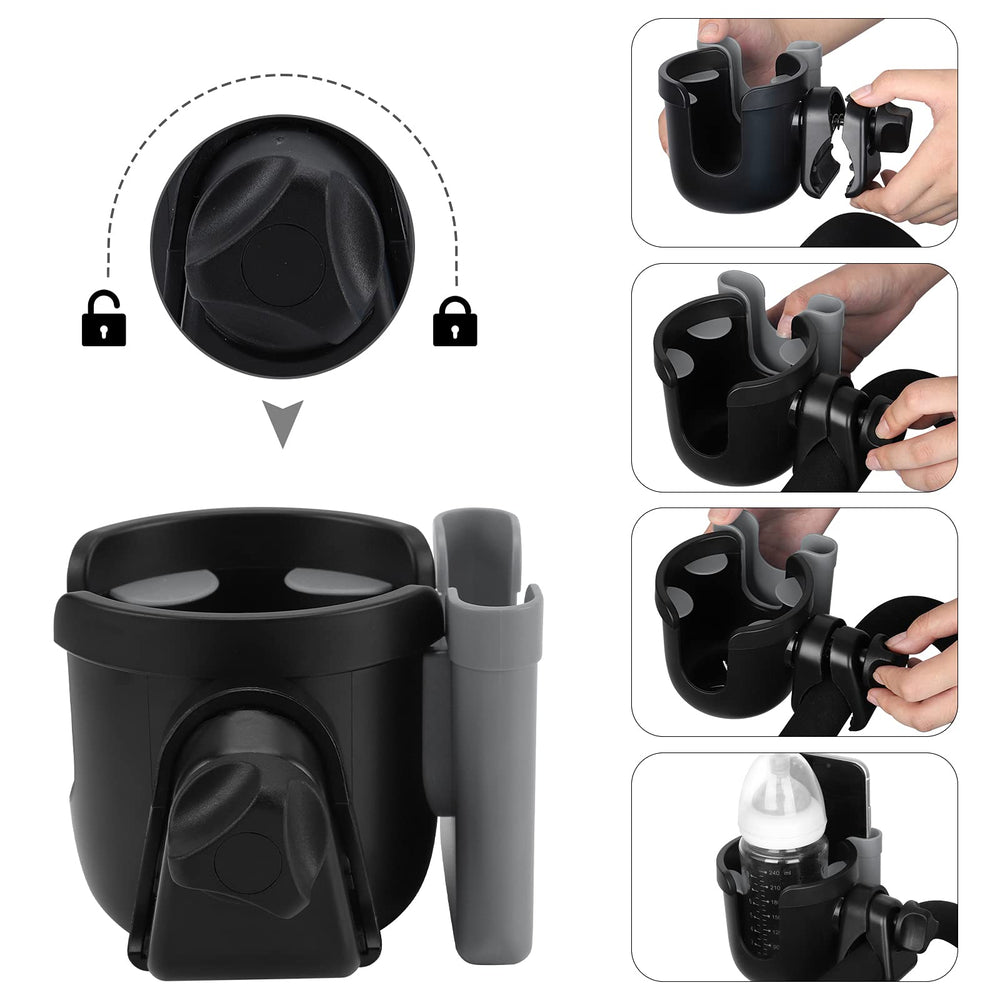 Accmor open-side bottle design accommodates cups with handles.