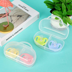 Accmor pacifier box with transparent lid shows contents at a glance.