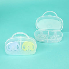 Accmor pacifier holder protects pacifiers from dust and dirt.