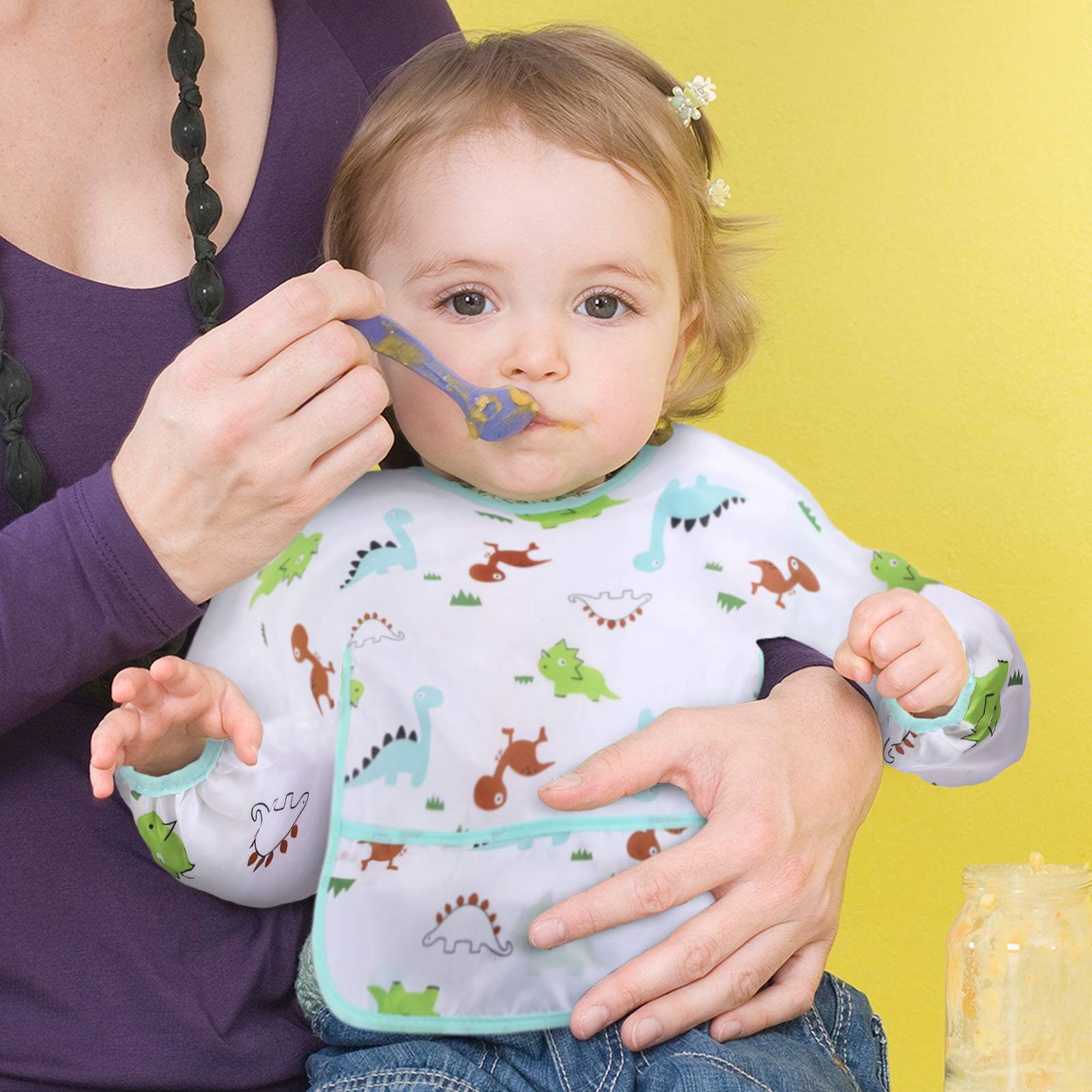Accmor patterned bibs for 6-36 months add playful style.